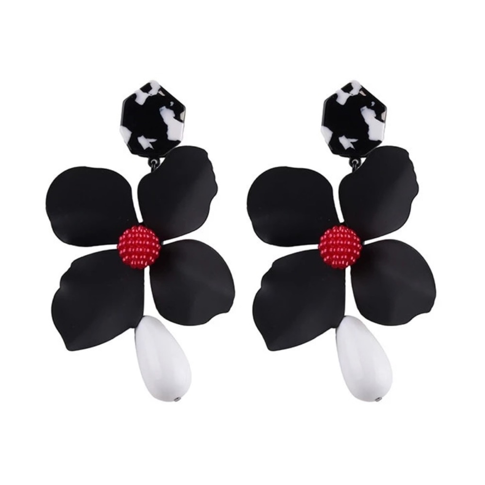 Flower Earrings - Picture 2 of 2
